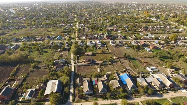 Άποψη Του Χωριού Χωριό Της Poltavskaya Άποψη Του Χωριού Μπορεί — Φωτογραφία Αρχείου