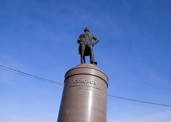 Denkmal Für Suworow Denkmal Für Den Großen Feldherrn — Stockfoto