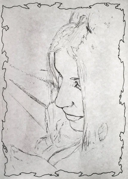 Bitmemiş portre kalem.