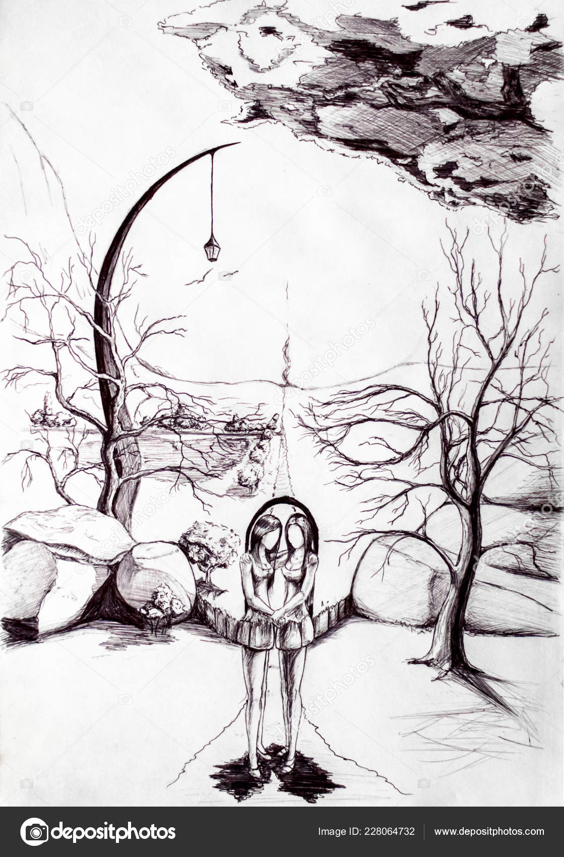 photo Arbol Sin Hojas Dibujo A Lapiz fotos de lapiz dibujo arbol seco de