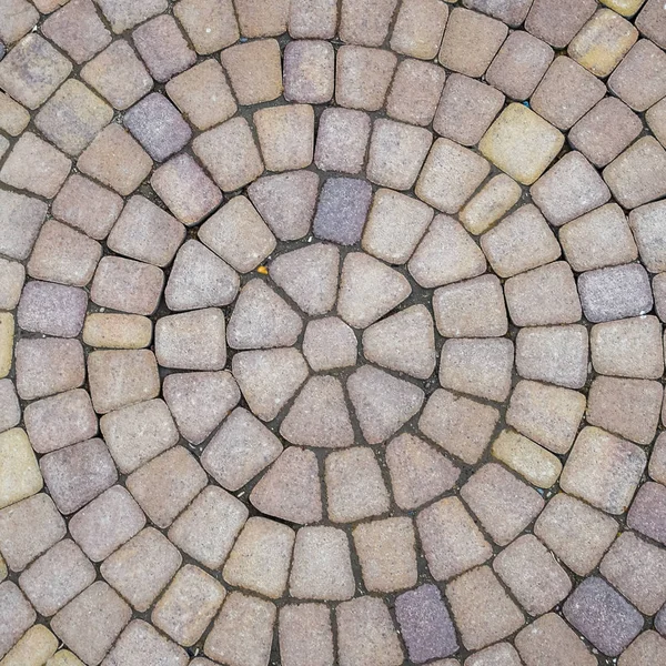 Hintergrundstruktur Von Pflasterplatten Kreis — Stockfoto