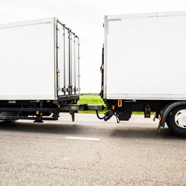 Freight Vehicles Track Freight Car Truck — Stock Photo, Image