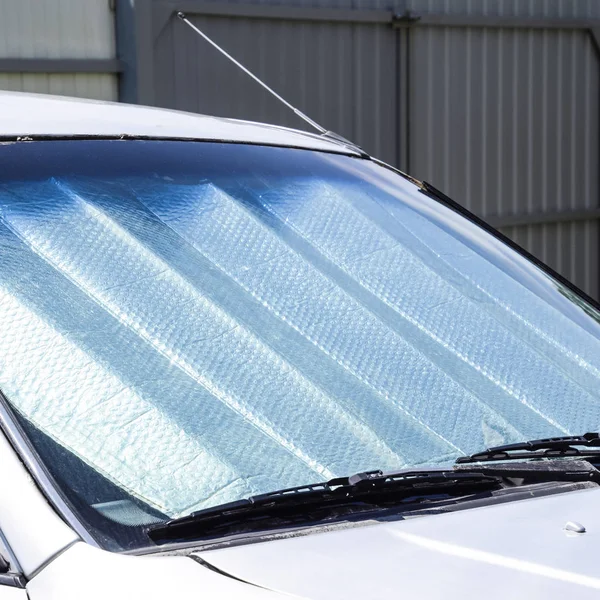 Sun Reflector Windscreen Protection Car Panel Direct Sunlight — Stock Photo, Image