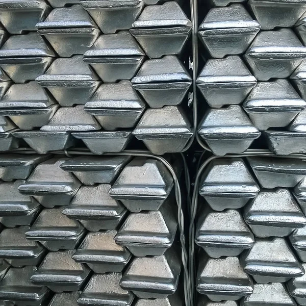 Lingotes Alumínio Transporte Alumínio Para Exportação — Fotografia de Stock
