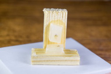 Parafin blok ile kanser örnekleri, tümör histolojik muayene için örnekler. Derin araştırma kanser hücrelerinin tümör parçaları.