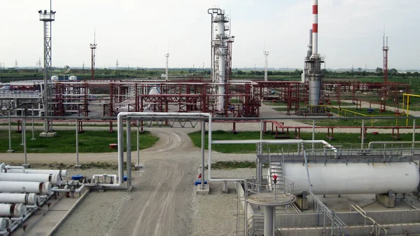 Oil Refinery Equipment Primary Oil Refining — Stock Photo, Image