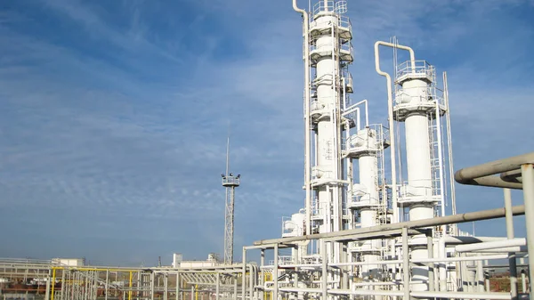Refinería Petróleo Equipos Para Refinado Primario Petróleo —  Fotos de Stock