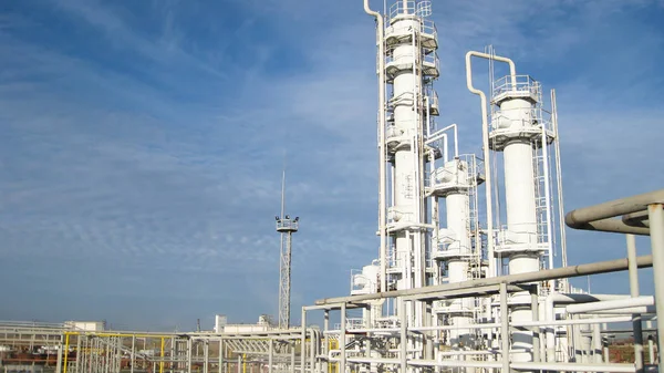 Oil Refinery Equipment Primary Oil Refining — Stock Photo, Image