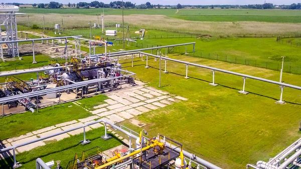 Objeto Industria Petrolera Tuberías Equipos Tecnológicos Campo Petrolífero Equipo Artesanía — Foto de Stock