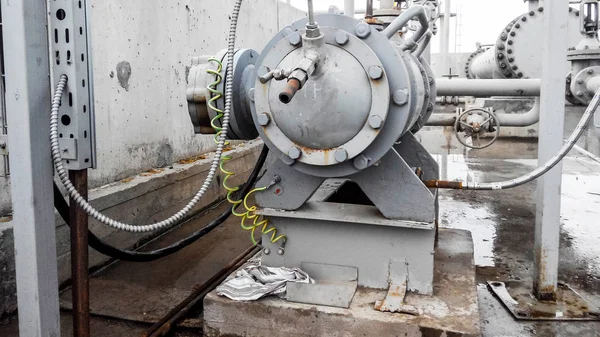 Die Pumpe Zum Pumpen Von Und Produkten Ölraffinerie Ausrüstung Für — Stockfoto