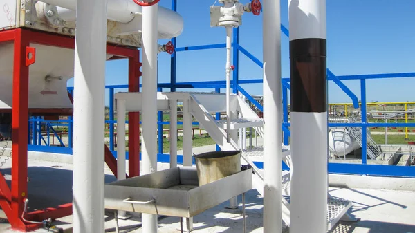 Нефтеперерабатывающий Завод Оборудование Первичной Переработки Нефти — стоковое фото