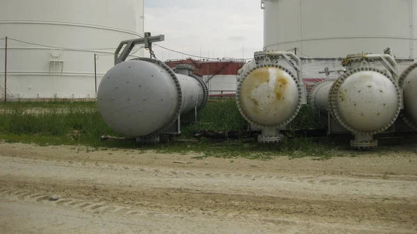 Oil Refinery Equipment Primary Oil Refining — Stock Photo, Image