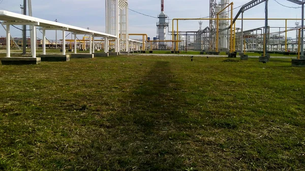 Oil Refinery Equipment Primary Oil Refining — Stock Photo, Image