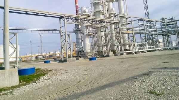 Refinería Petróleo Equipos Para Refinado Primario Petróleo —  Fotos de Stock