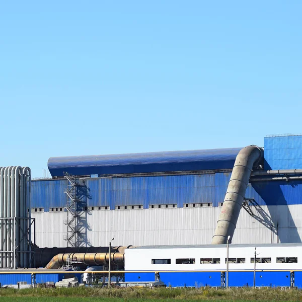 Planta grande para el procesamiento de chatarra — Foto de Stock