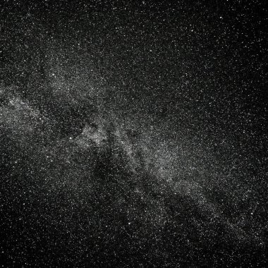 Yıldızlı gece gökyüzü. Samanyolu, bizim galaksinin