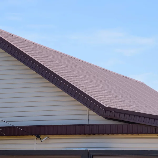 골 판지 시트 지붕 — 스톡 사진