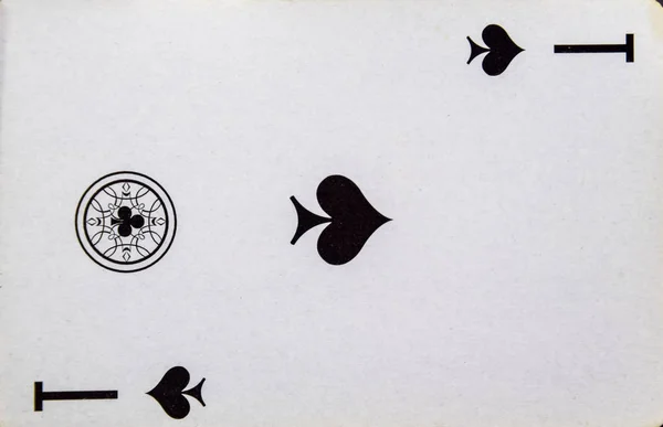 Card playing ace of spades, suit of spades.