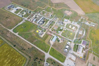 Aerophotographing istasyonu ayrılık ve dehidratasyon petrol ve doğal gaz