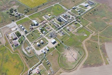 Aerophotographing istasyonu ayrılık ve dehidratasyon petrol ve doğal gaz