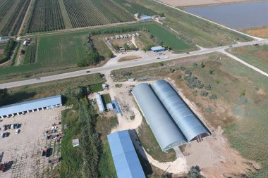 Hangar tarım ürünleri depolama için galvaniz metal yaprak