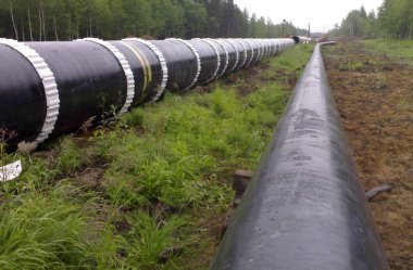 Yere gaz boru hattı inşaatı