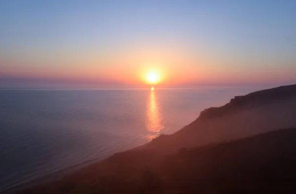 Dawn over the sea. Sea of Azov. Sunrise. — Stock Photo, Image