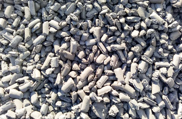 Briket demir yüksek limanda Kazıklı. ham çelik — Stok fotoğraf