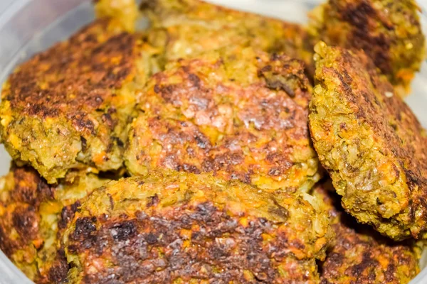 Cutlets from meat and vegetables — Stock Photo, Image