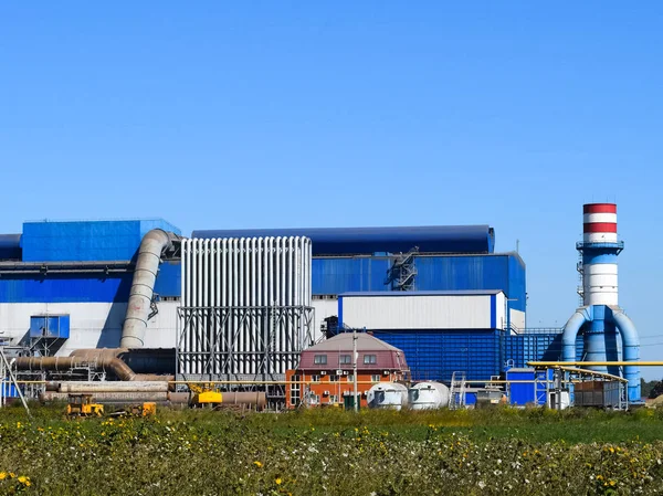 Planta grande para el procesamiento de chatarra — Foto de Stock