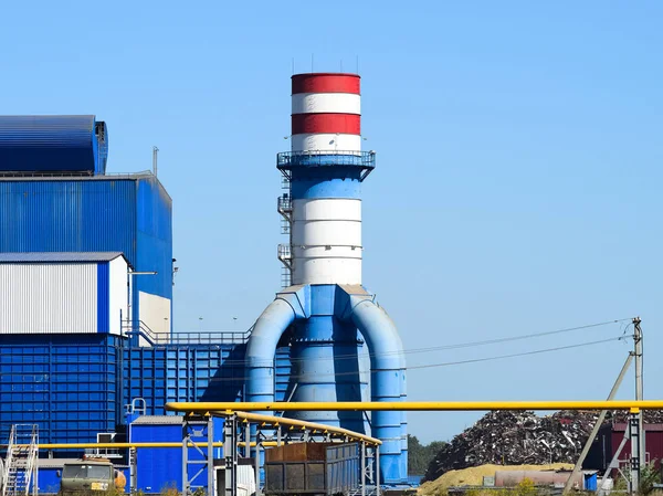 Planta grande para el procesamiento de chatarra — Foto de Stock