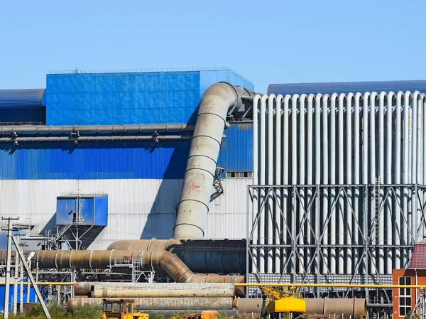 Grande impianto per la lavorazione dei rottami metallici — Foto Stock