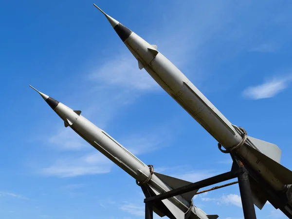 Air defense missiles Stock Photo