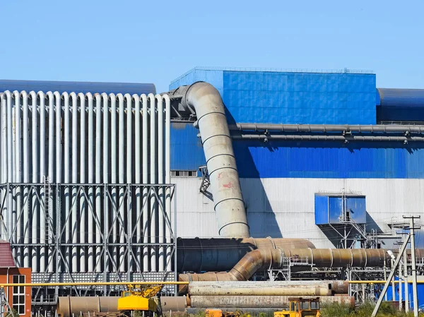 Grande planta para processamento de sucata de metal — Fotografia de Stock