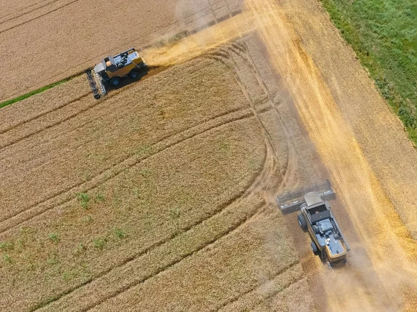 Oogsten tarwe harvester — Stockfoto