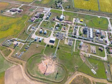 Aerophotographing istasyonu ayrılık ve dehidratasyon petrol ve doğal gaz