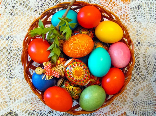 Великдень на яйце — стокове фото