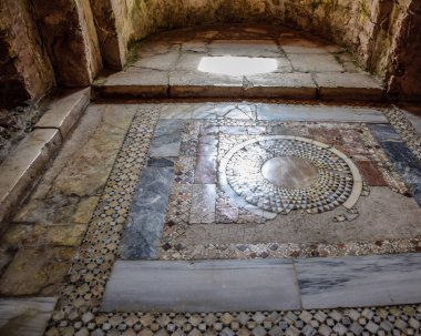 floor of the room in the church of St. Nicholas in Demre.