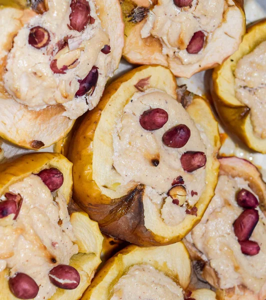 Manzanas al horno con requesón — Foto de Stock