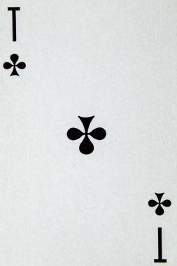 Kart oynarken Ace takım elbise.