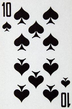 Oyun kartı on Peak, maça takım elbise.