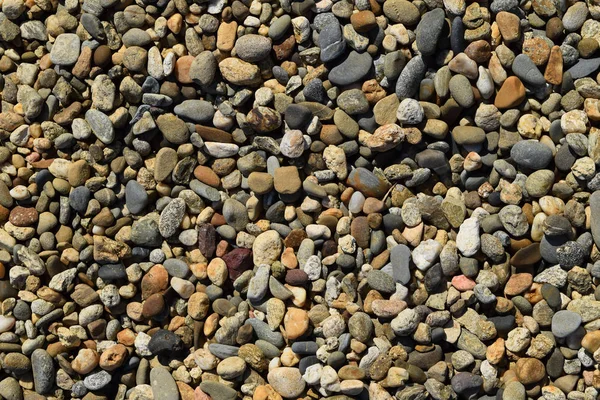 Fondo de pequeña piedra redonda triturada — Foto de Stock