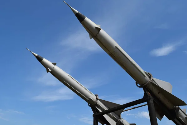 Air defense missiles Stock Photo