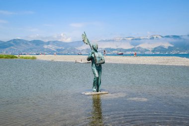 Novorossiysk 'teki Mironov Anıtı Gesha Kozodoev.