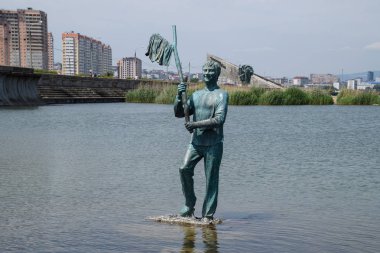 Novorossiysk 'teki Mironov Anıtı Gesha Kozodoev.
