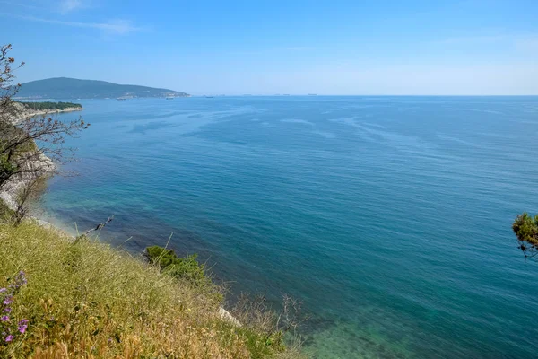 Deniz manzarası, kıyıdan görünüm, Tsemes körfezi — Stok fotoğraf