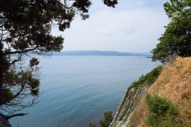 Deniz manzarası, uçurumdan görünüm, Tsemes körfezi