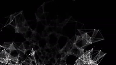 Veri ağları dijital Çokgen pleksus uçan