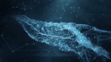 Hareketli arka plan - dijital ikili pleksus veri ağları