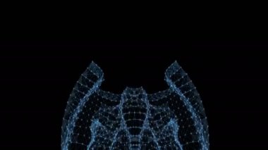 VJ Loop - dijital ikili pleksus veri soyut hareket arka plan iletişim